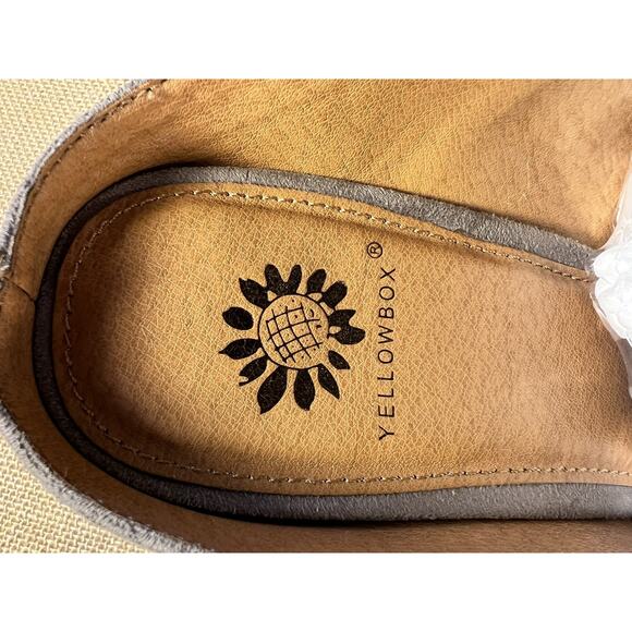 Yellow Box Sayda Taupe Gray Slides Mules with Buckles--Women's Size 10 - Picture 4 of 16